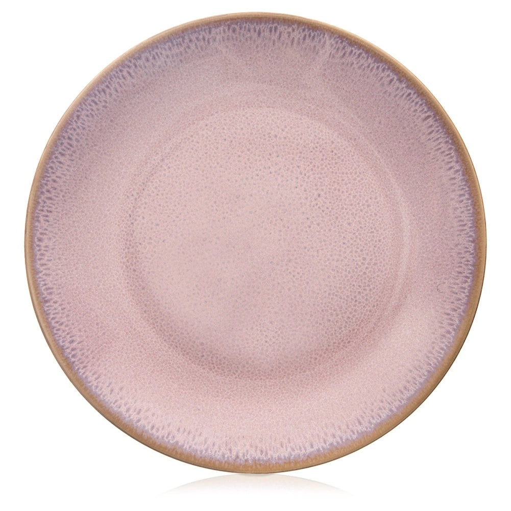 Ceramic Dessert Plate, Pink, 20.5 cm, Microwave Safe