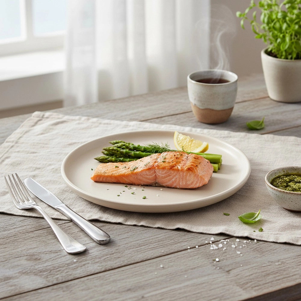 Ceramic Dinner Plate, Cream, 26.5 cm, Dishwasher Safe