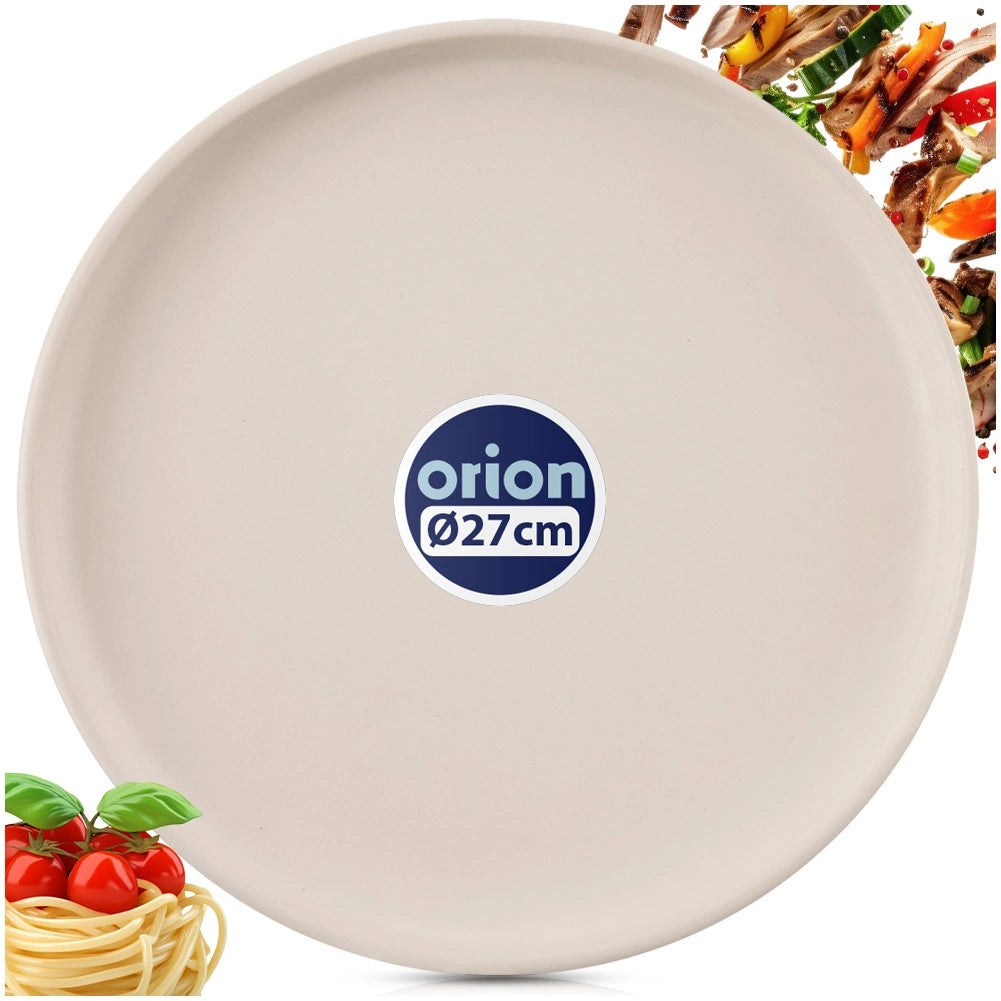 Ceramic Dinner Plate, Cream, 26.5 cm, Dishwasher Safe