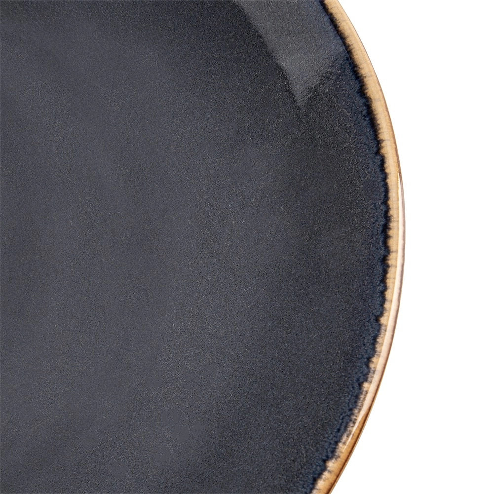 Ceramic Dinner Plate, Gray, 27 cm, Dishwasher Safe