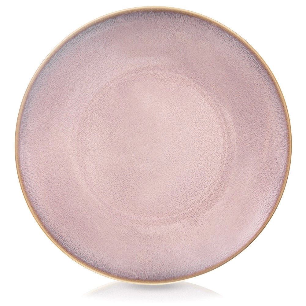 Ceramic Dinner Plate, Pink, 27 cm, Dishwasher Safe
