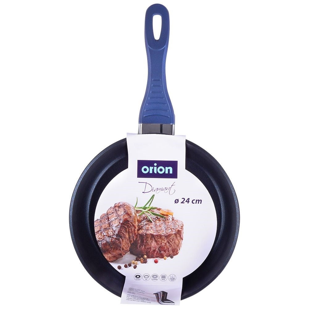 Ceramic Frying Pan with Diamond Coating and Crystal Pieces