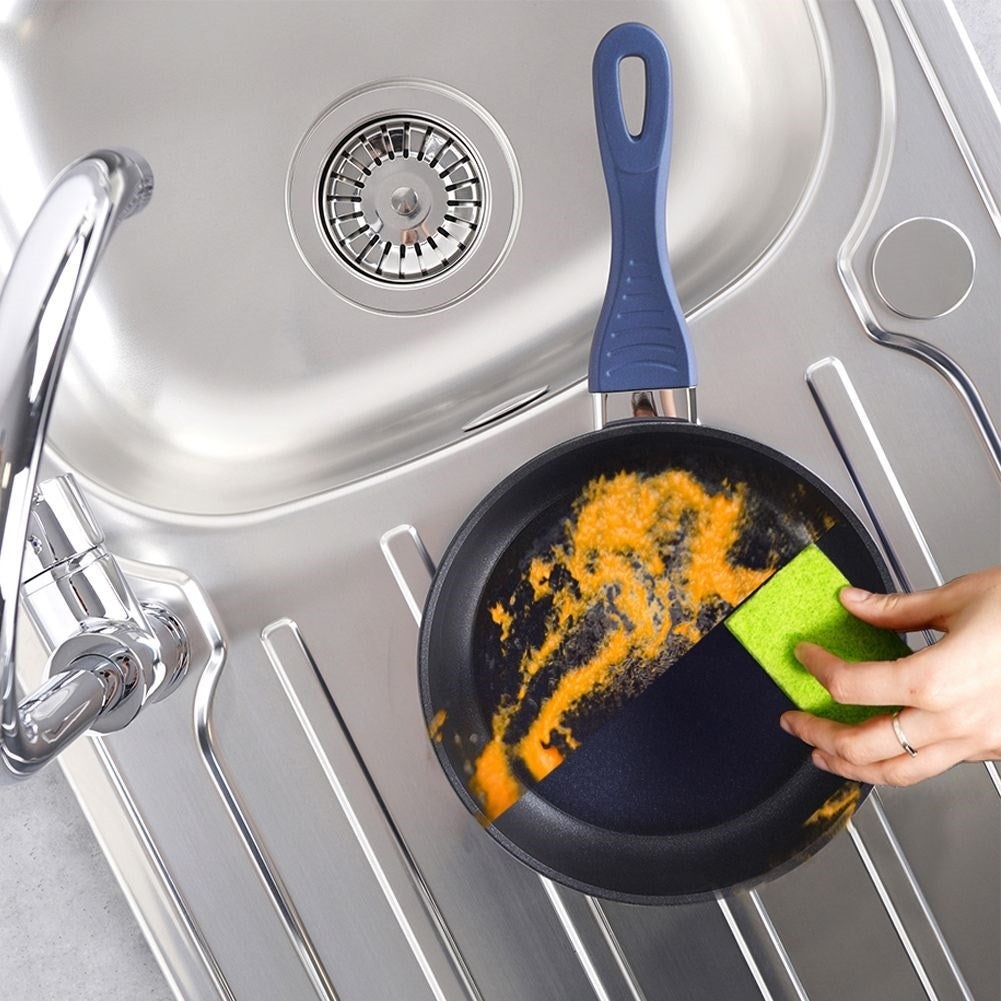 Ceramic Frying Pan with Diamond Coating and Crystal Pieces
