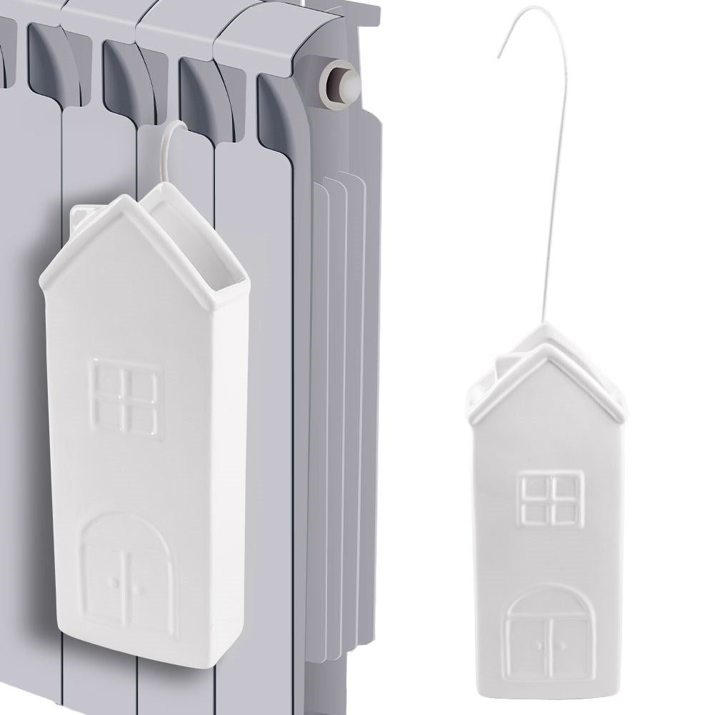 Ceramic Humidifier with House Motif for Dry Winter Days