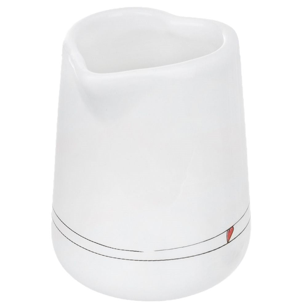 Ceramic Milk Jug with Heart Motif - Perfect for Kitchen