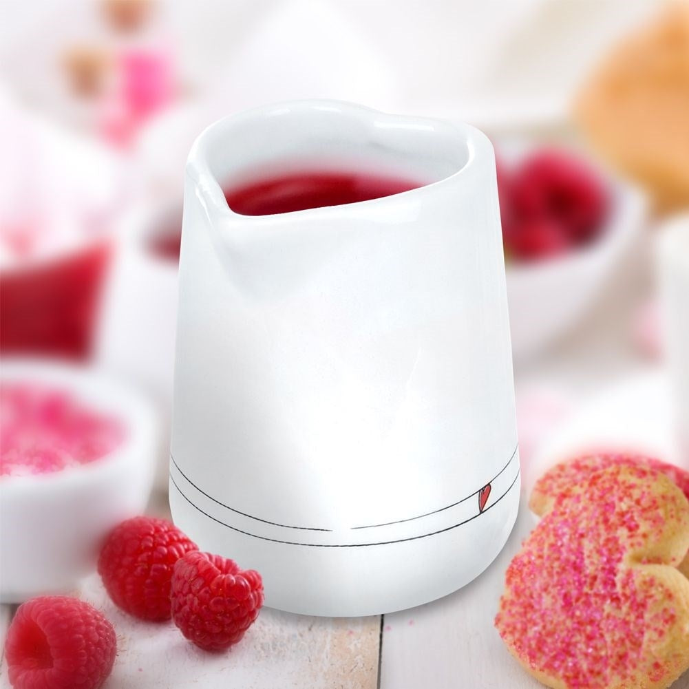 Ceramic Milk Jug with Heart Motif - Perfect for Kitchen