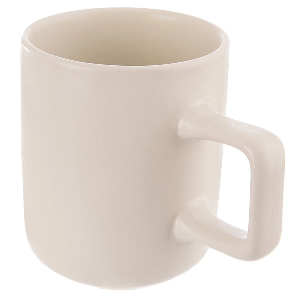 Ceramic Mug, Cream, 380 ml, Dishwasher & Microwave Safe