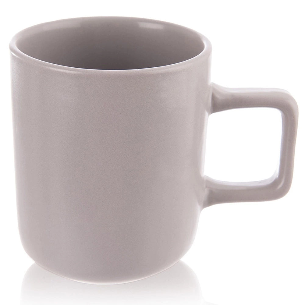 Ceramic Mug, Gray, 380 ml, Dishwasher & Microwave Safe