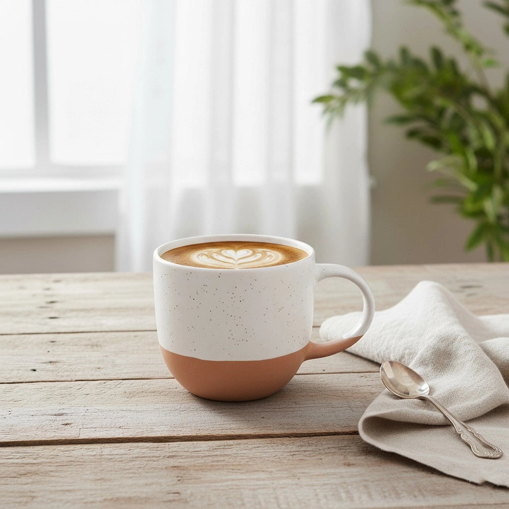 Ceramic Mug, White, 290 ml, Dishwasher & Microwave Safe