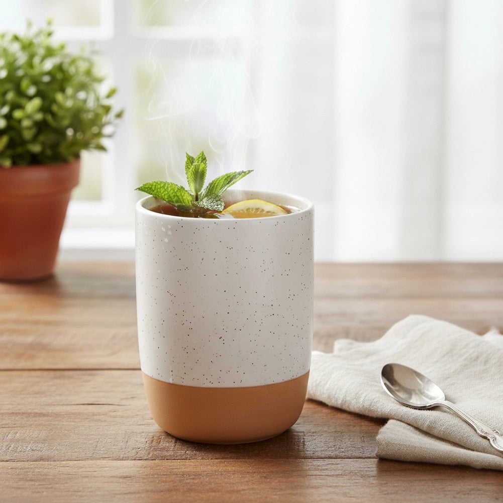 Ceramic Mug, White, 340 ml – Dishwasher & Microwave Safe