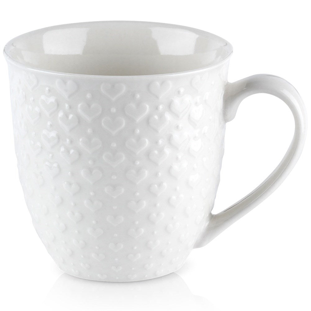 Ceramic Mug with Hearts - Perfect for All Occasions