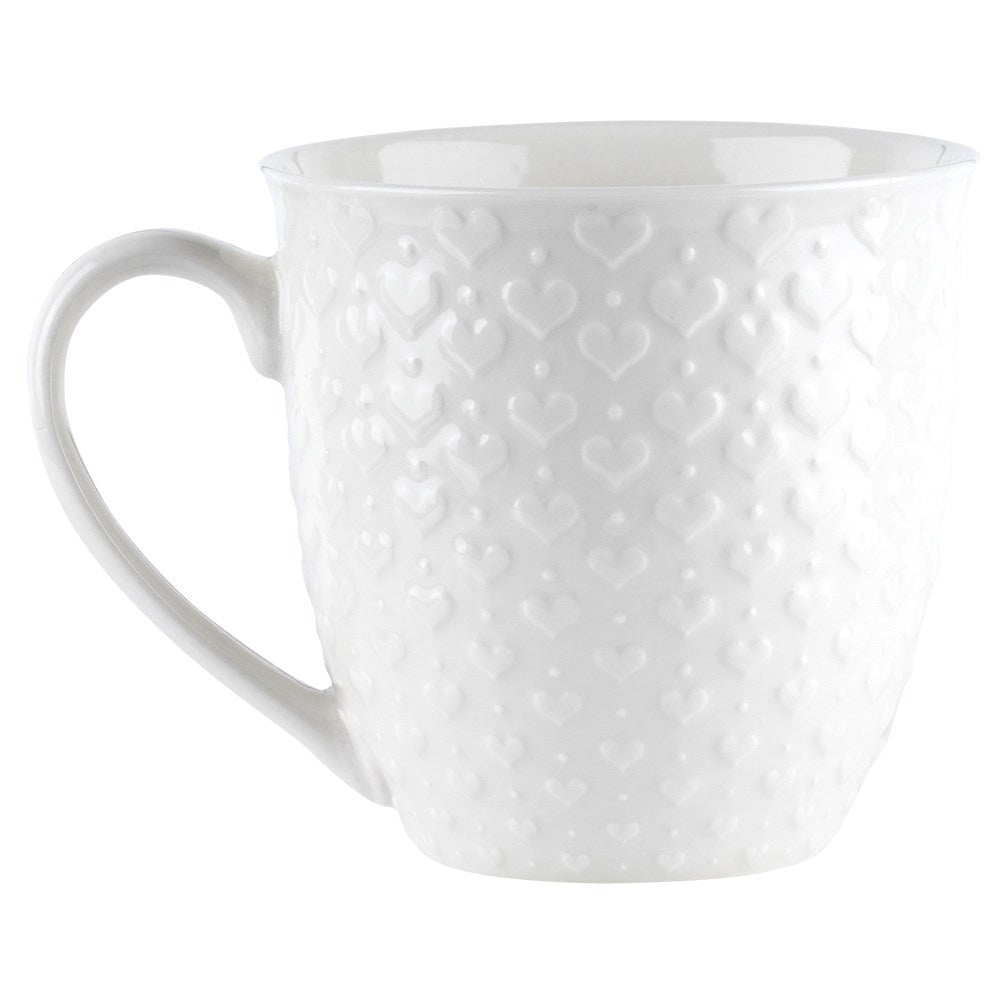 Ceramic Mug with Hearts - Perfect for All Occasions