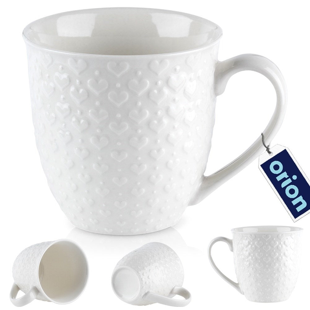 Ceramic Mug with Hearts - Perfect for All Occasions