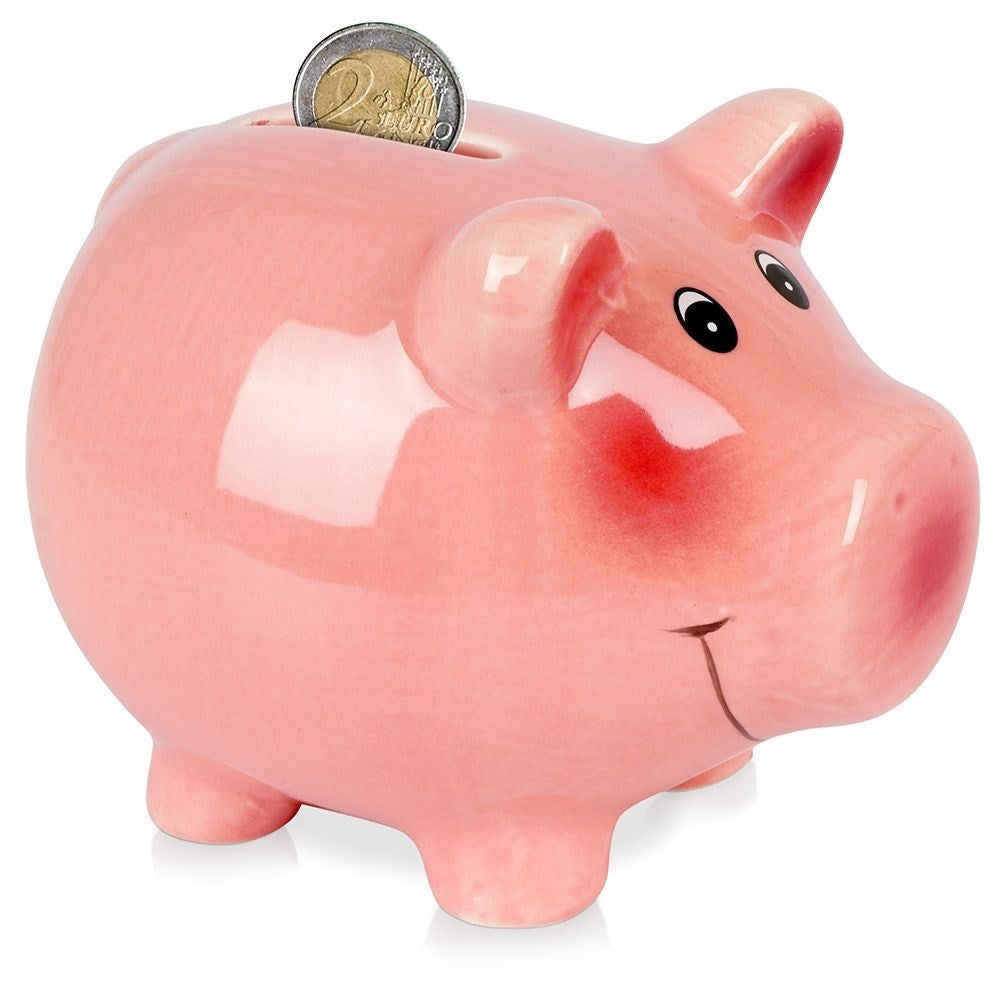 Ceramic Piggy Bank: Beautiful Pink Piggy Bank for Your Savings