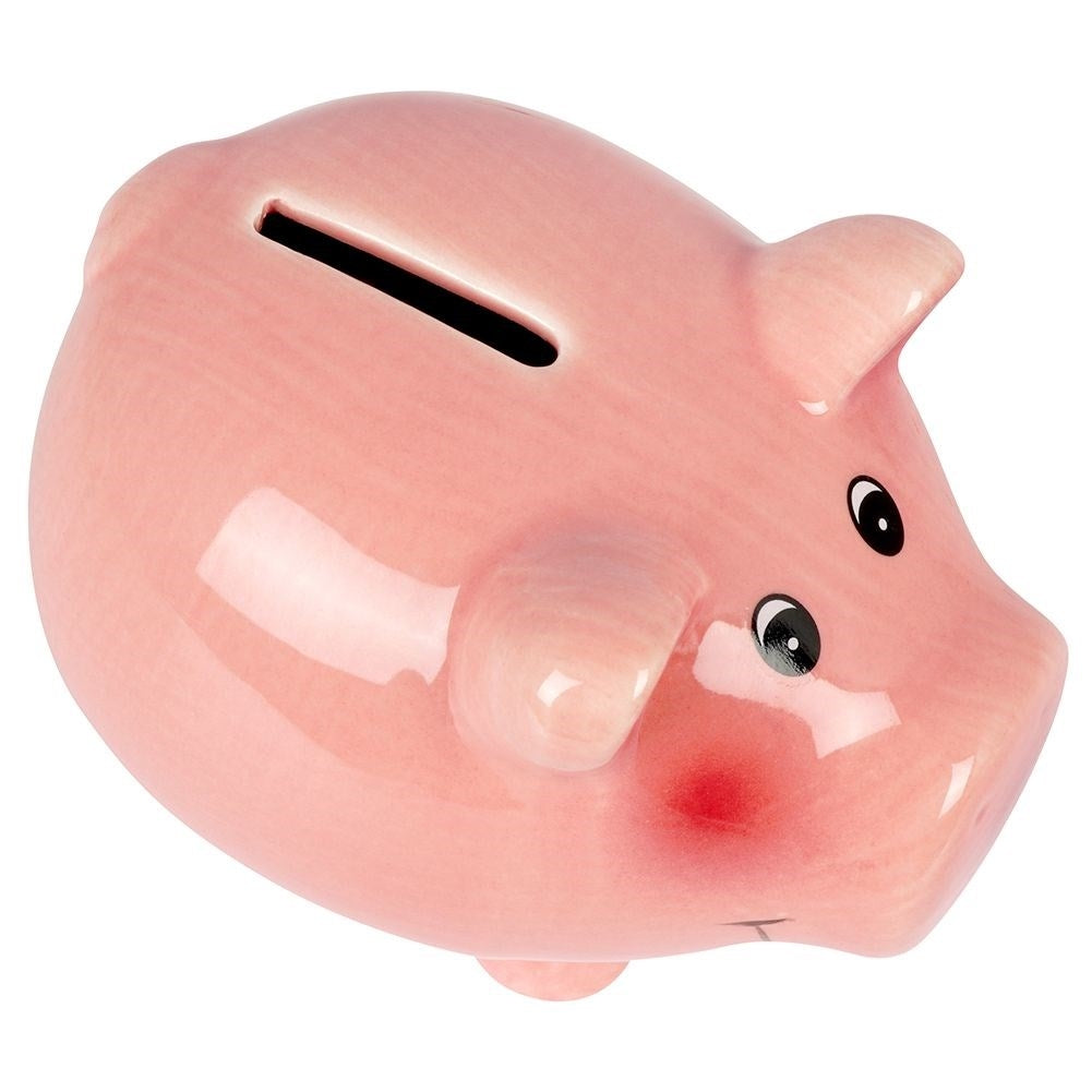 Ceramic Piggy Bank: Beautiful Pink Piggy Bank for Your Savings