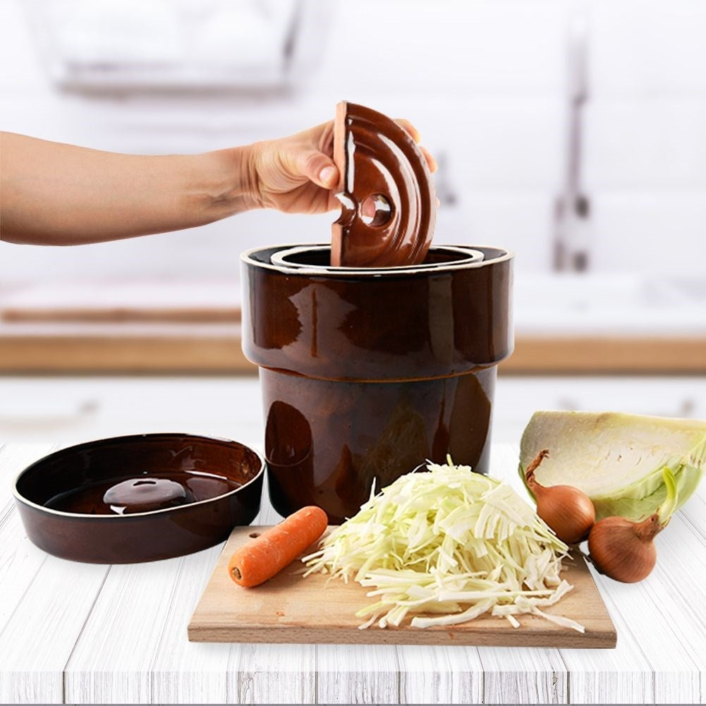 Ceramic Pressure Stone: Perfect for Pickling Cabbage & Vegetables