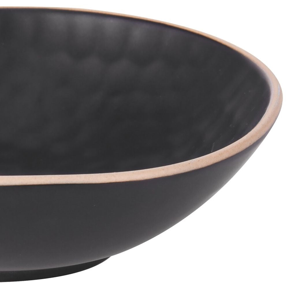 Ceramic Salt Bowl in Stylish Black Design