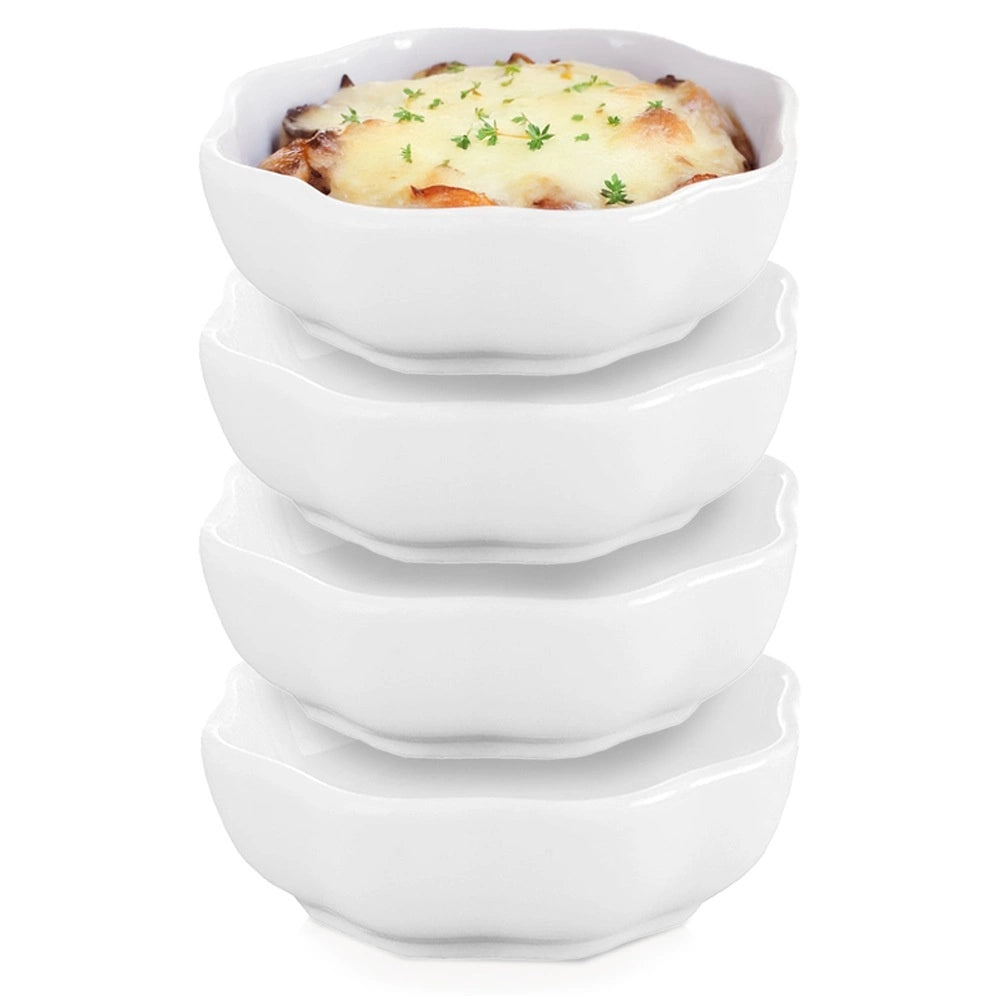 Ceramic Snack Bowls, 50 ml, Set of 4, Microwave Safe