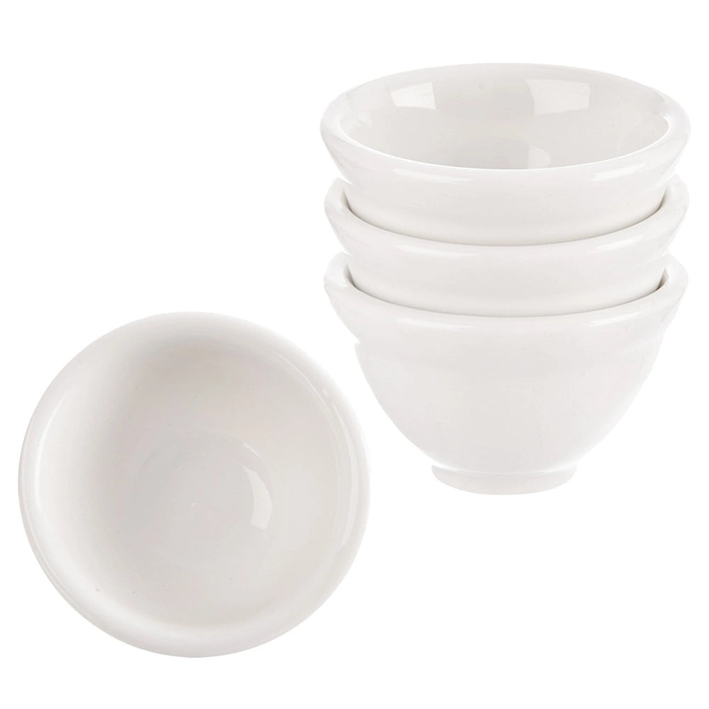 Ceramic Snack Bowls Set, 40 ml, 4 Pieces, White
