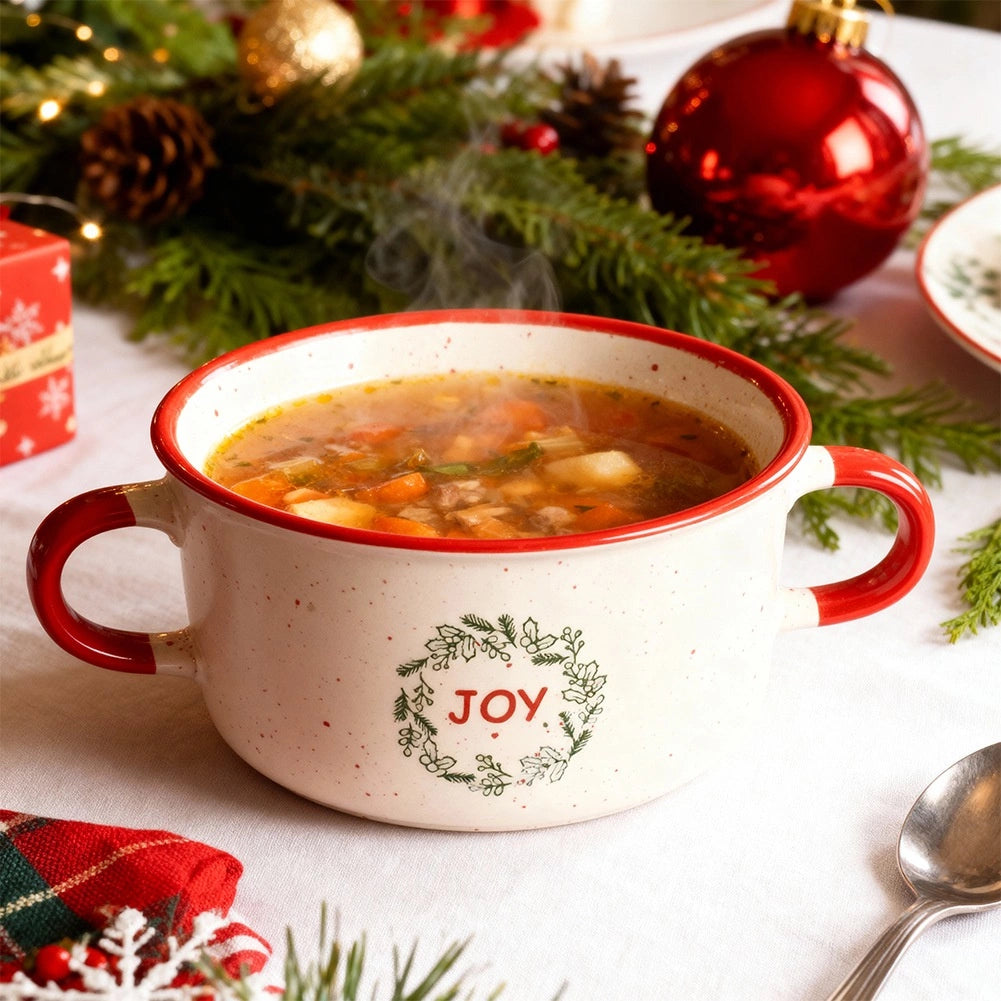 Ceramic Soup Bowl, 625 ml, Christmas Design