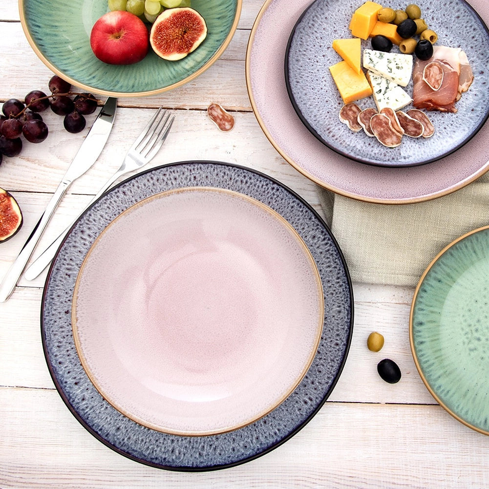 Ceramic Soup Bowl, Pink, 21 cm, 900 ml Capacity