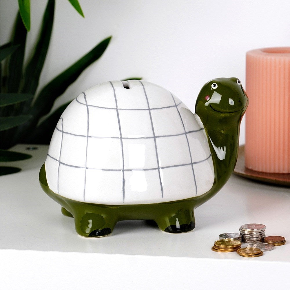 Ceramic Turtle Piggy Bank