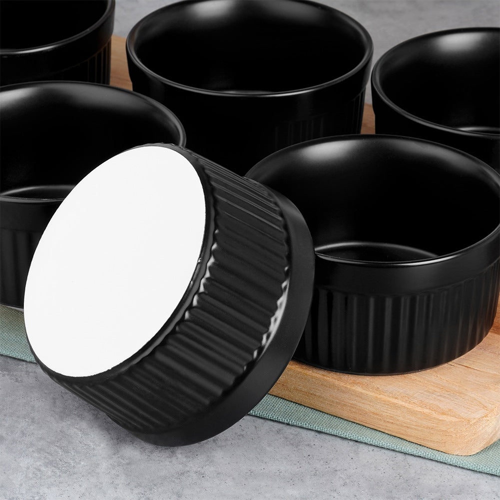 Ceramic baking bowls black 260 ml 6 pcs.
