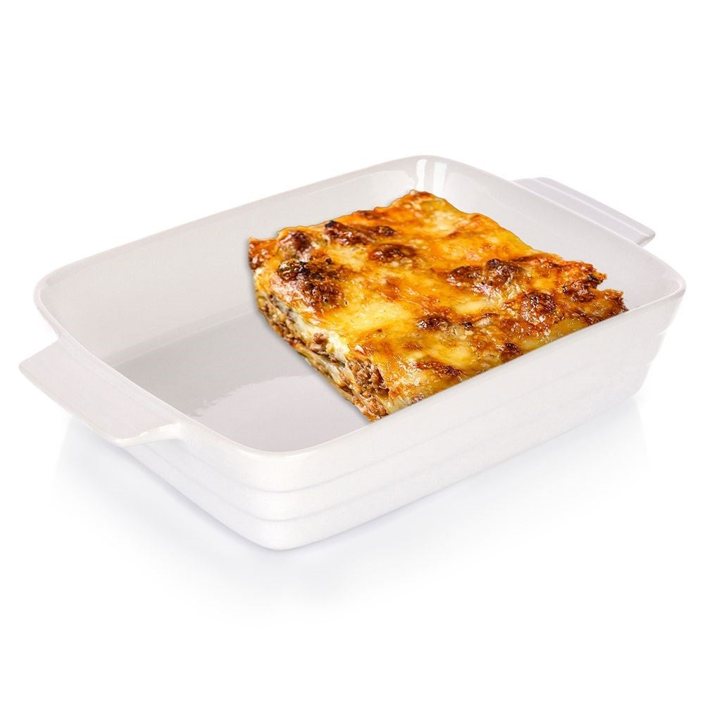 Ceramic baking dish for lasagna, gratins and desserts