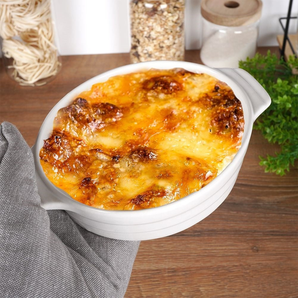 Ceramic baking dish for lasagna, gratins & desserts