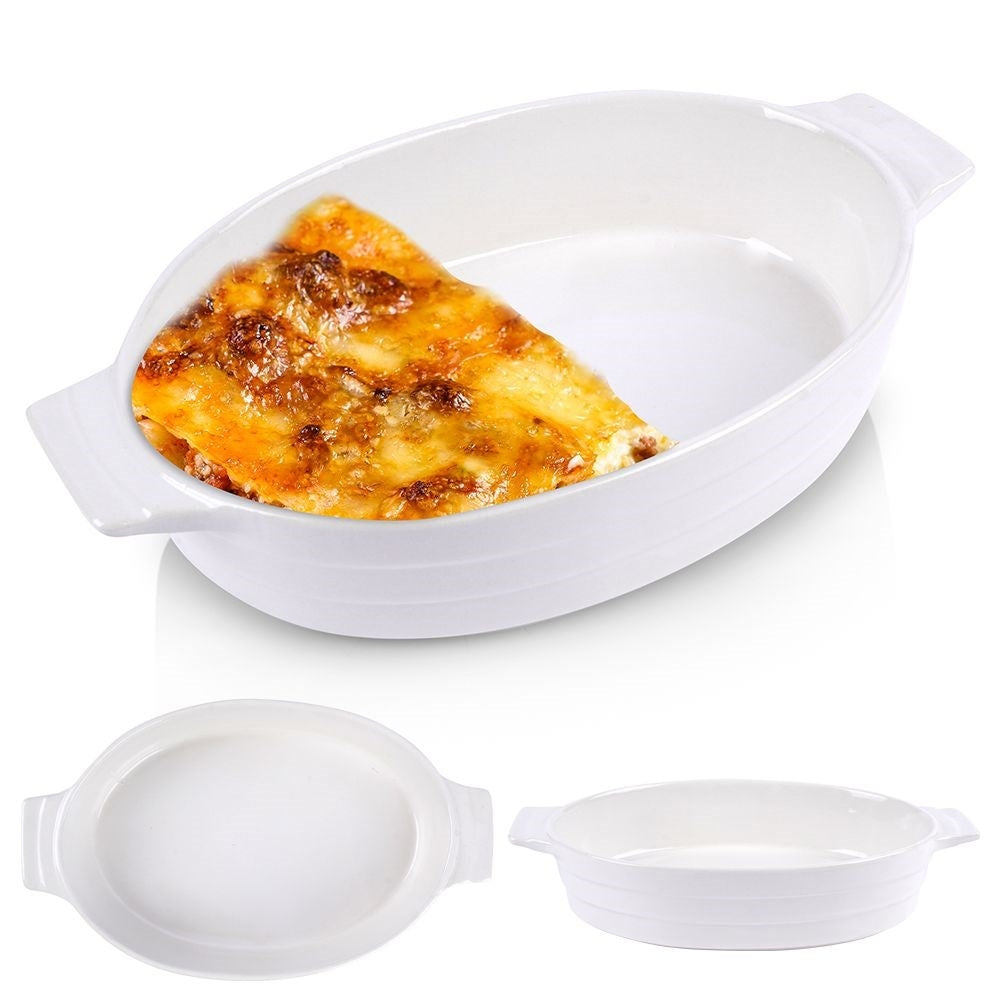 Ceramic baking dish: lasagna, gratins, desserts, more