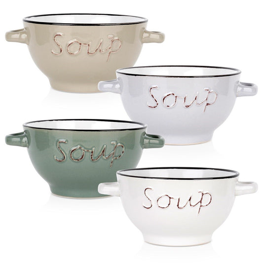 Ceramic bouillon bowl 600 ml 4 pcs.