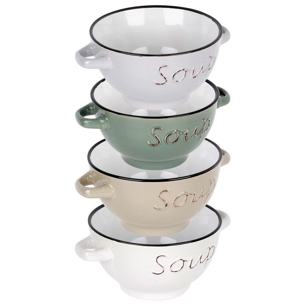 Ceramic bouillon bowl 600 ml 4 pcs.