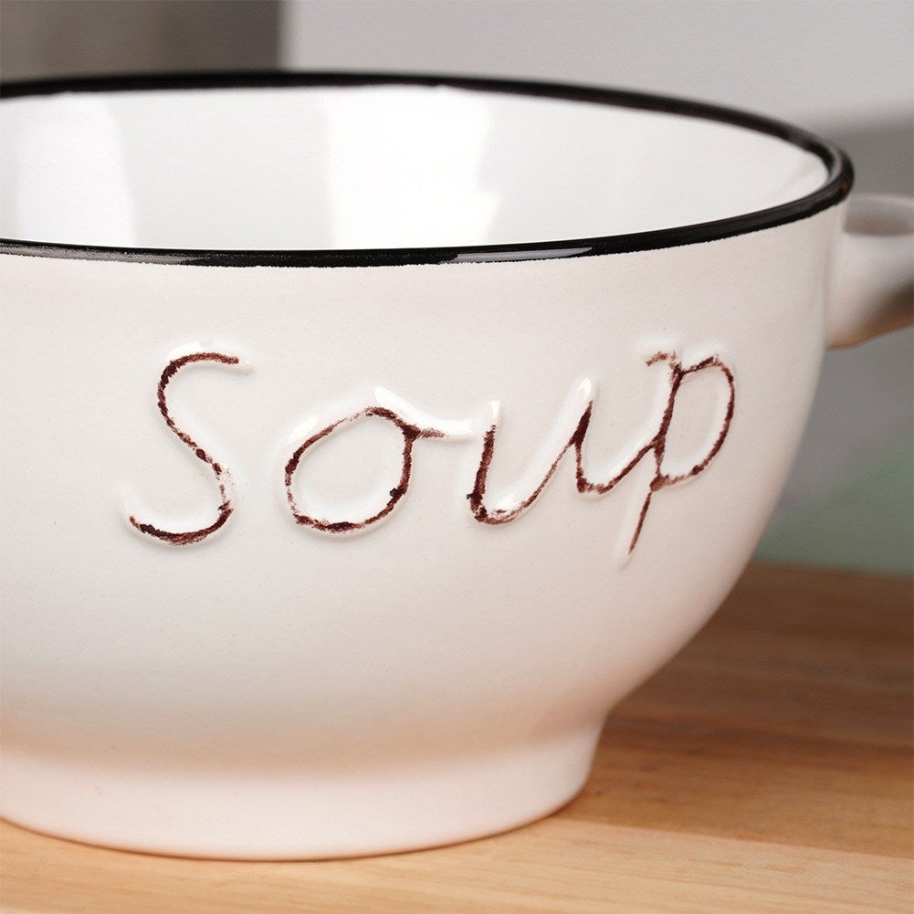 Ceramic bouillon bowl 600 ml 4 pcs.