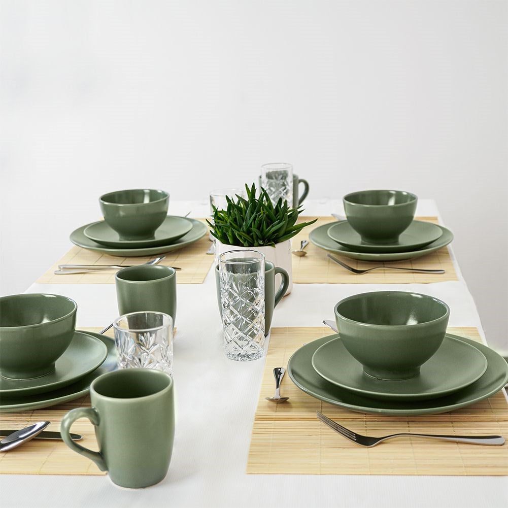 Ceramic bowl green ALFA 14 cm, 650 ml
