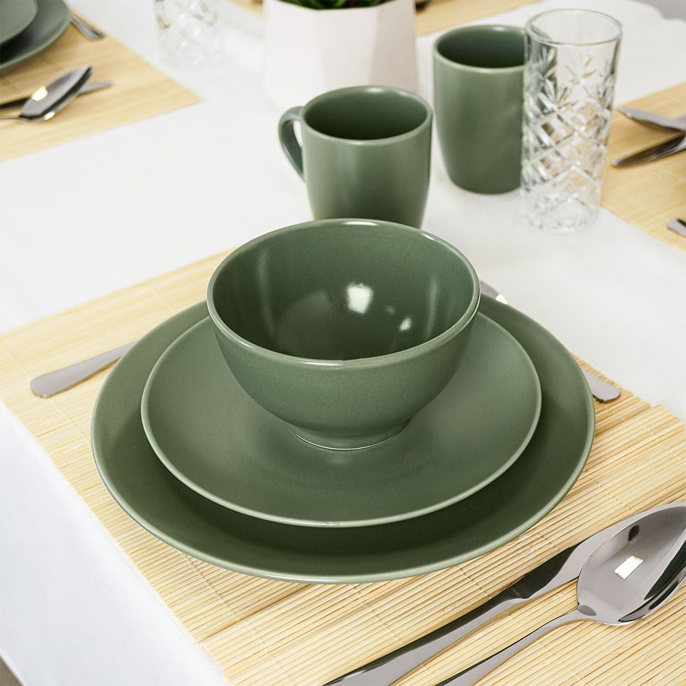 Ceramic bowl green ALFA 14 cm, 650 ml