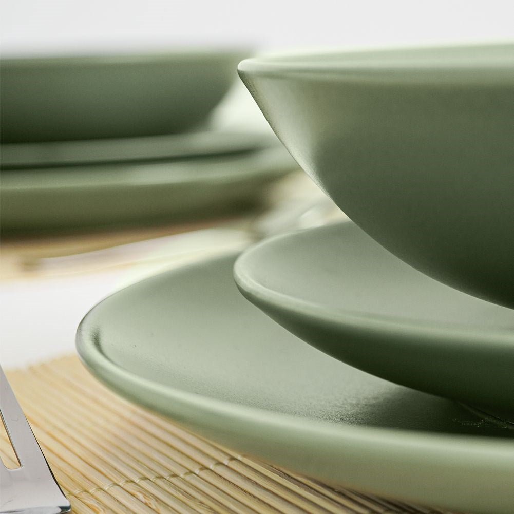 Ceramic bowl green ALFA 14 cm, 650 ml