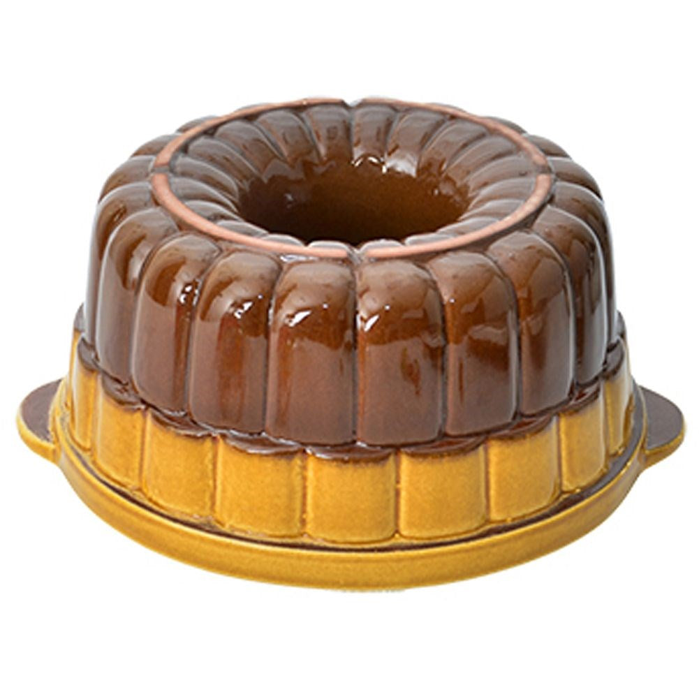Ceramic cake tin with chimney 24 cm