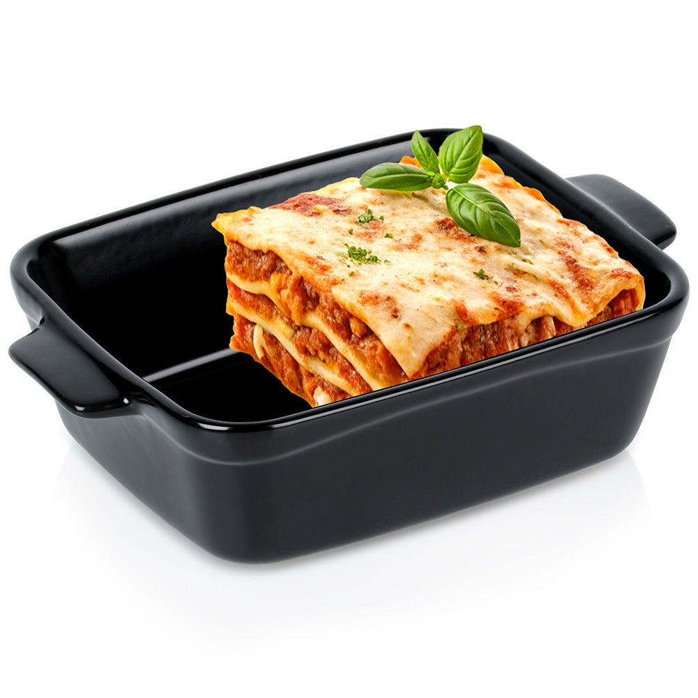 Ceramic casserole dish, black, 350 ml
