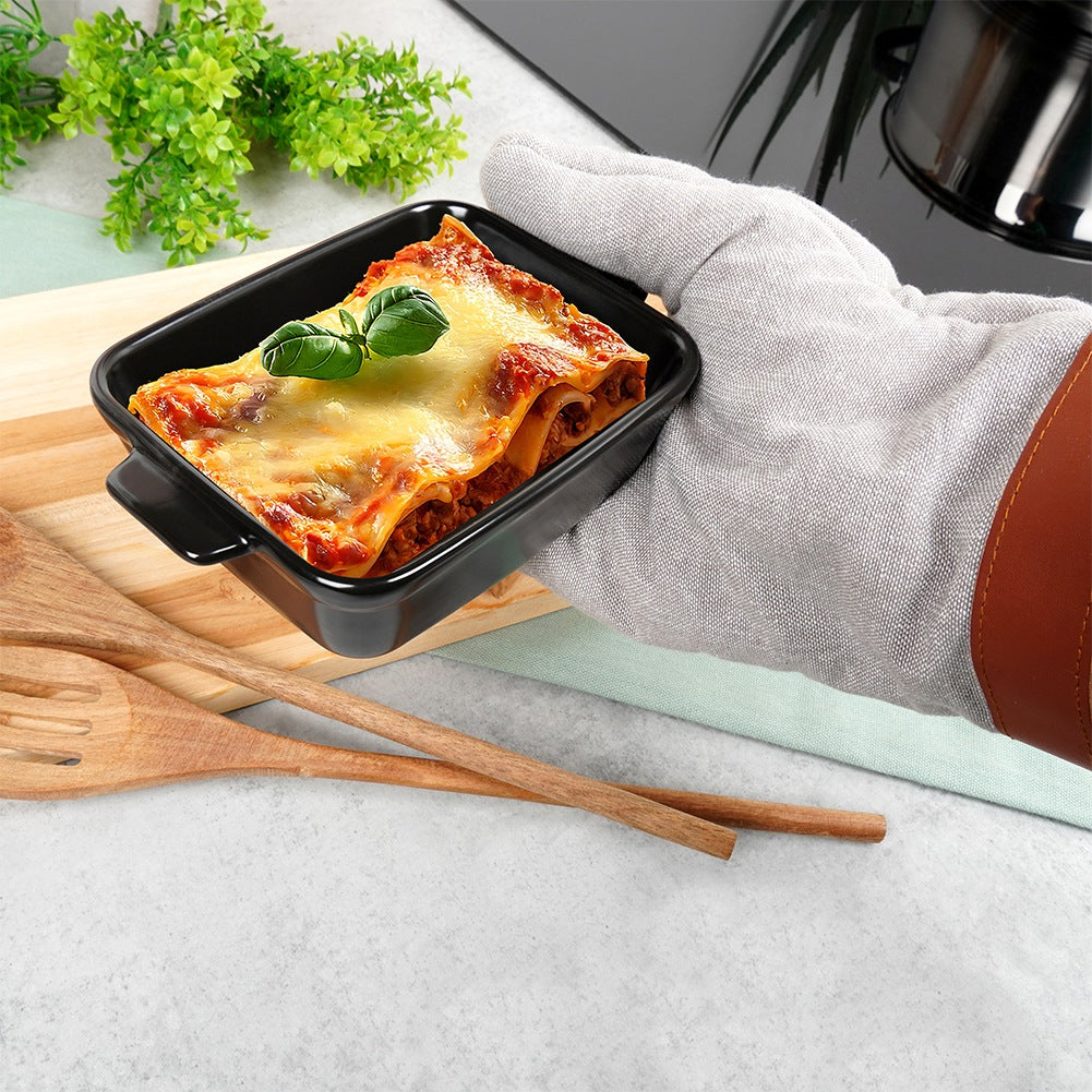 Ceramic casserole dish, black, 350 ml
