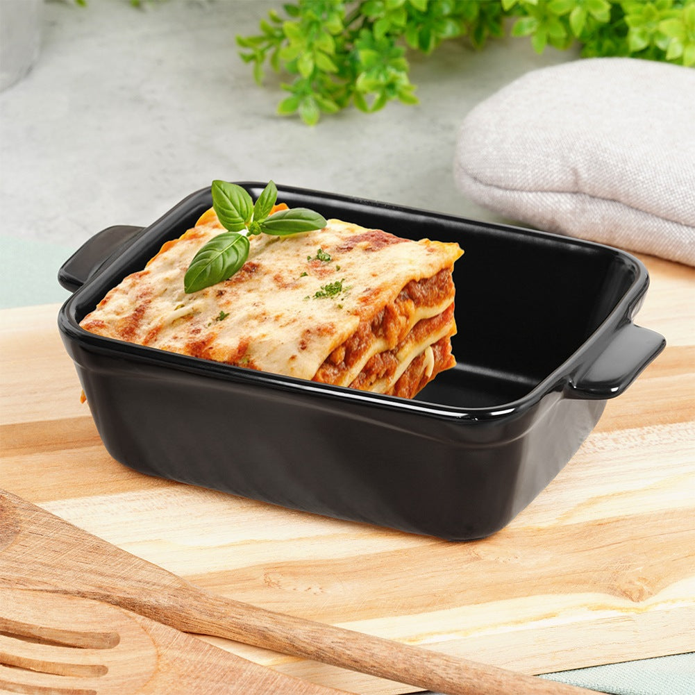 Ceramic casserole dish, black, 350 ml