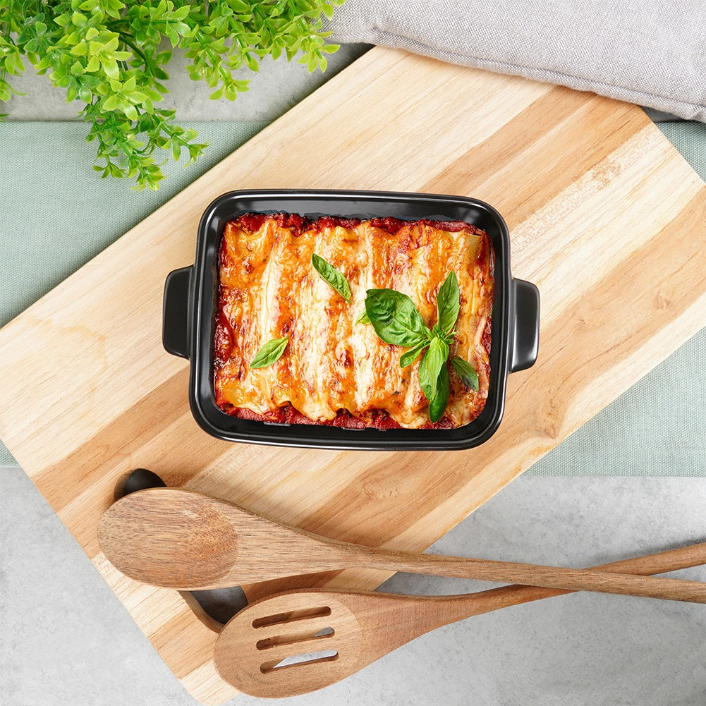Ceramic casserole dish, black, 350 ml