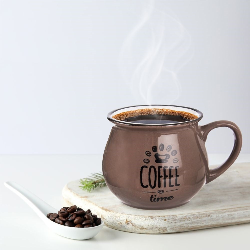 Ceramic cup in Brown: Perfect for your favorite coffee