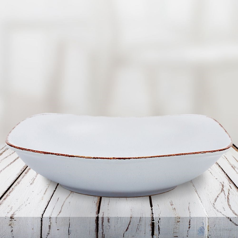 Ceramic deep plate, microwave and dishwasher safe