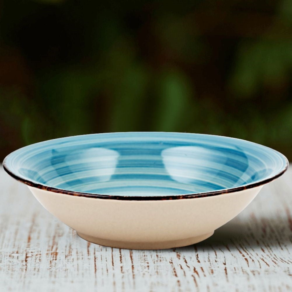 Ceramic deep plate, microwave and dishwasher safe