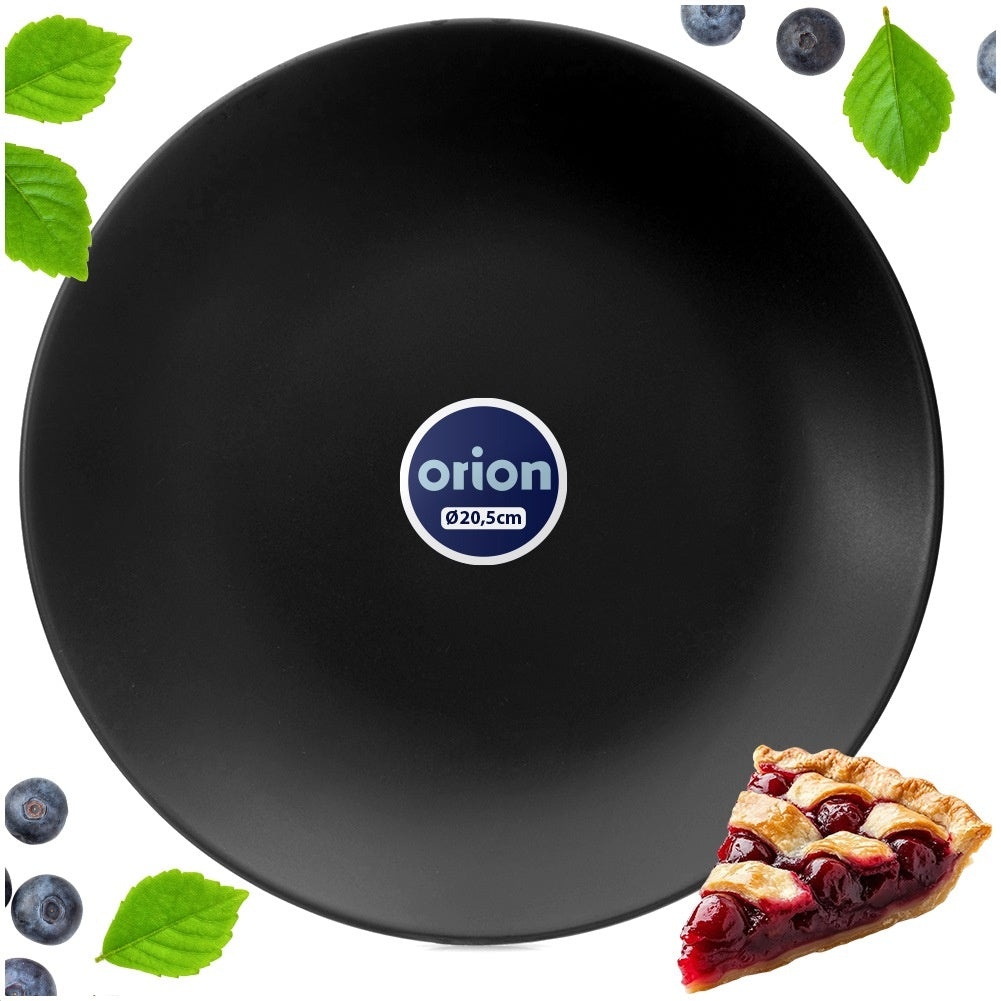 Ceramic dessert plate black 20.5 cm