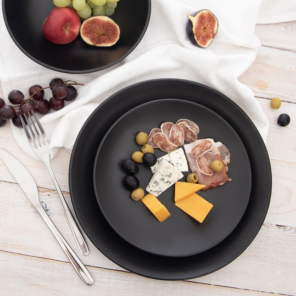 Ceramic dessert plate black 20.5 cm