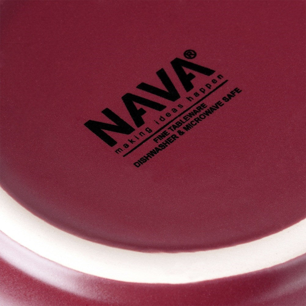 Ceramic dessert plate burgundy SOHO 20.5 cm