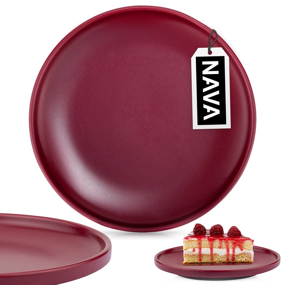 Ceramic dessert plate burgundy SOHO 20.5 cm