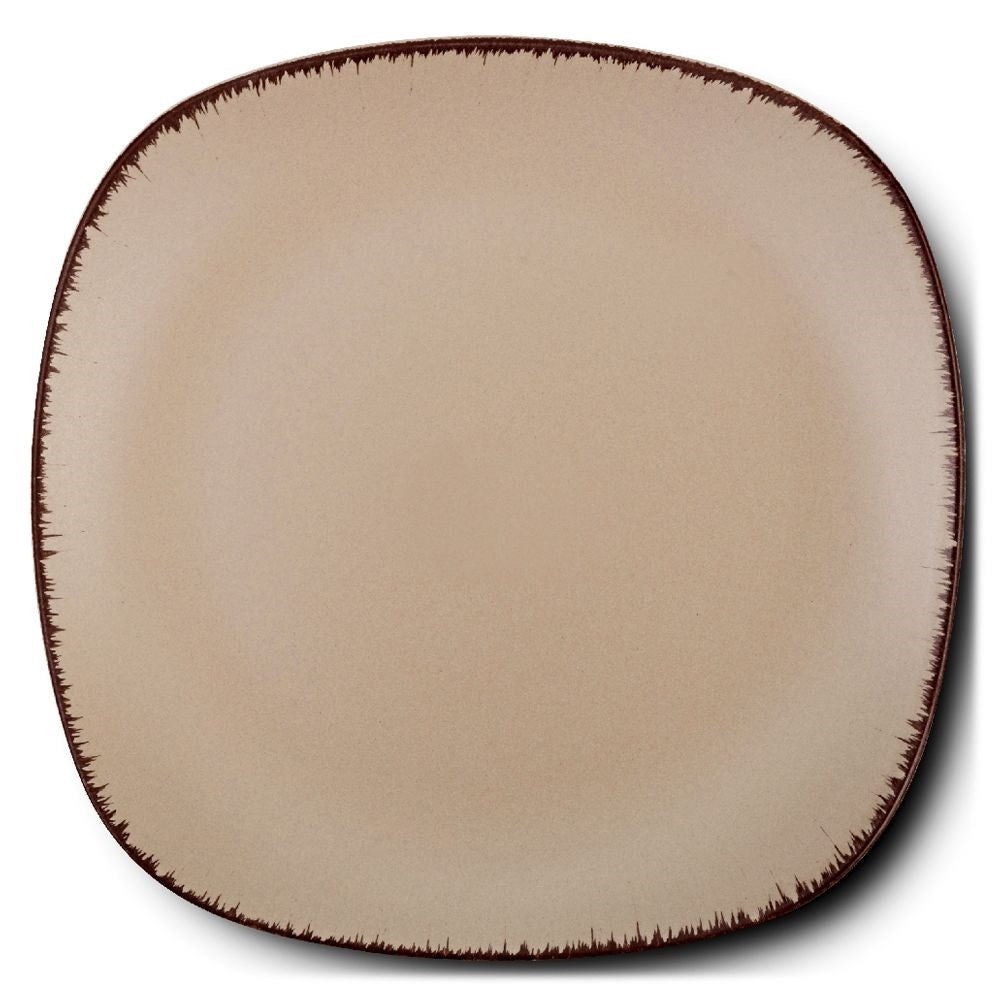 Ceramic dessert plate for microwave and dishwasher