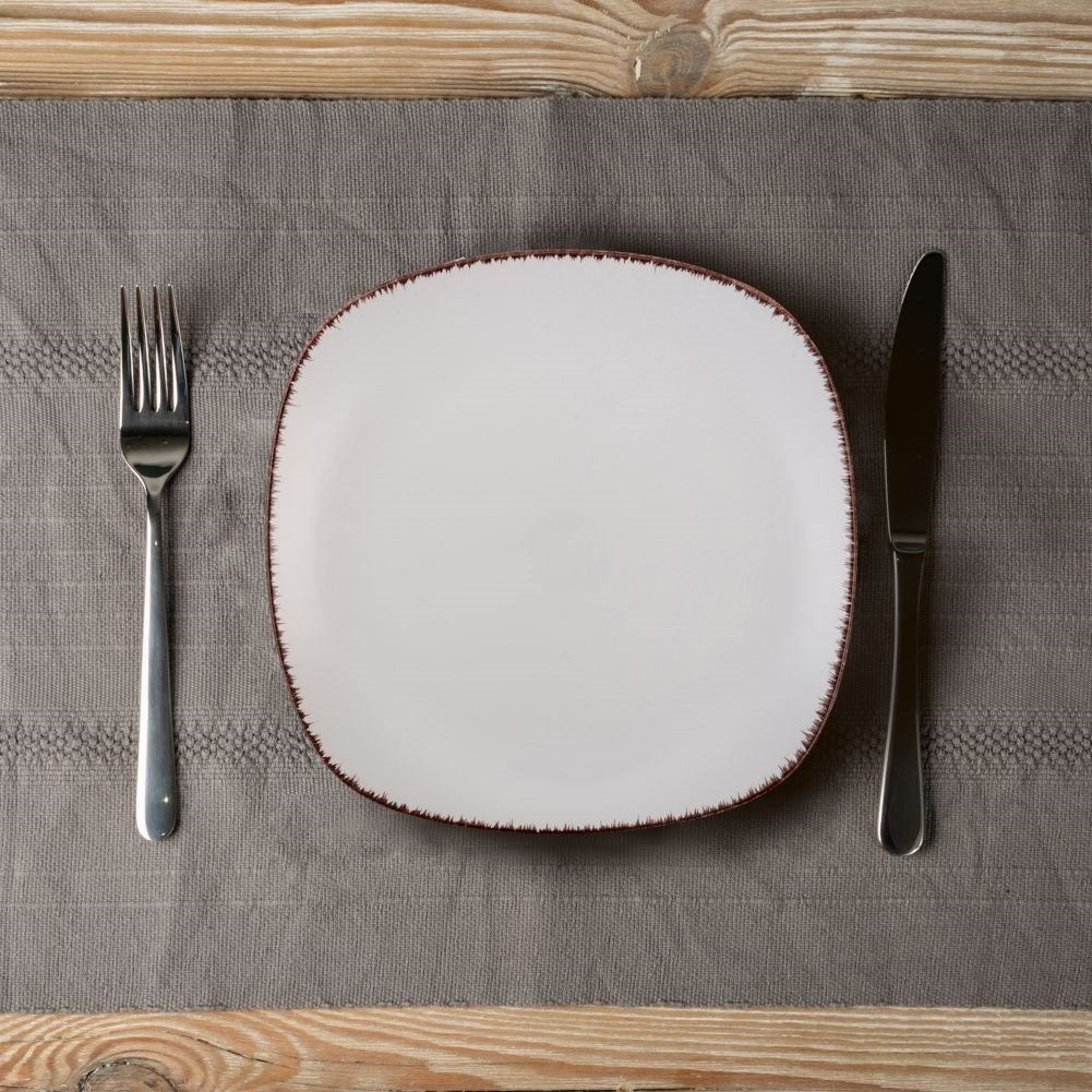 Ceramic dessert plate for microwave and dishwasher